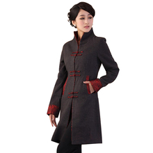 Бесплатная доставка, Лидер продаж, осенне-зимняя женская шерстяная удлиненная куртка, теплая M L XL XXL 3XL 4XL, WKH001 2024 - купить недорого