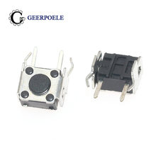 Interruptor de botón de inserción lateral de medio soporte, 6x6x4,5mm, 12V, 0,05a, Micro interruptor táctil, reinicio automático, 20 unidades/lote 2024 - compra barato