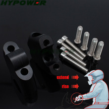 Alça de extensão para guidão cnc, para honda cb300f, cb400f, cb500x, cb500f, nc700s, nc750x, s, x 2024 - compre barato