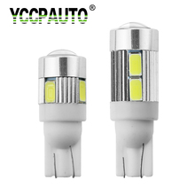 YCCPAUTO T10 LED 194 W5W Car License Plate Lights Turn Signal Light White Bulb 5630 SMD Parking Projector Lens Side Lamp 1PCS 2024 - buy cheap