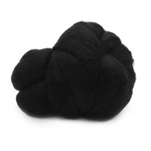 1pc Black Wool Fiber Merino Dyed Wool Tops Roving Felting Wool Fiber 50g For Needle Felting DIY Crafts Home Party Decoration 2024 - buy cheap