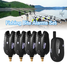 Lixada-alarma de pesca, Kit de alarma de mordedura de pesca, indicador de alarma Led, equipo de pesca de carpa 2024 - compra barato