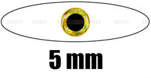 5mm 3d ouro/atacado 1100 peças holográfico macio moldado olhos 3d, ligação à mosca, isca, artesanato 2024 - compre barato