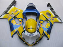 Motorcycle Fairing kit for GSXR600 750 K1 01 02 03 GSXR 600 GSXR750 2001 2002 2003 ABS Yellow blue Fairings+gifts SG60 2024 - buy cheap