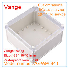 1pcs/lot injected mold making IP68 waterproof enclosure ABS plastic instrument box for electronic device customized 166*166*91mm 2024 - buy cheap