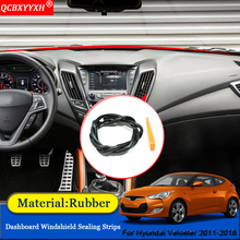 Car-styling Anti-Noise Soundproof Dustproof Car Dashboard Windshield Sealing Strips Accessories For Hyundai Veloster 2011-2018 2024 - buy cheap