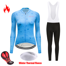 Cycling Jersey Set Winter Thermal Fleece Sportswear Women Bicycle Clothing Kit Maillot Mtb Skinsuit Uniform Bike Clothes Outfit 2024 - buy cheap