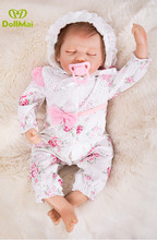 Mais recente new 53 cm/21 ''de Silicone Realista Boneca Reborn Baby Dolls Para Crianças Princesa Presente de Aniversário de Moda Bebes Bonecas Reborn 2024 - compre barato