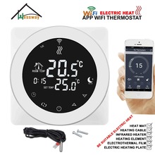 Hessway termostato digital wi-fi com sensor duplo, 16a, para calor elétrico 2024 - compre barato