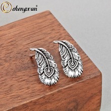 CHENGXUN Antique Feather Fashion Earrings for Women Men Viking Norse Slavic Ethnic Vintage Earring Female Party  2024 - buy cheap