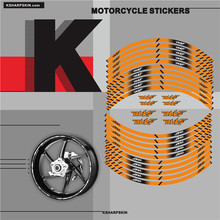 HOT Motorcycle tyre Sticker inner rim reflective decoration decal for ALL KTM DUKE 125 250 690 790 2024 - buy cheap