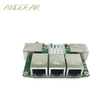 Grado Industrial mini micro de baja potencia 3/4/5/10/100/1000Mbps RJ45 Gigabit módulo conmutador red gigabit conmutador de red 2024 - compra barato