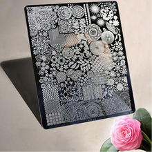 New Lace Design Nail Stamping Plates Nail Art Image Konad Stamping Nail Art Plates stock template Nail Tool 2024 - buy cheap