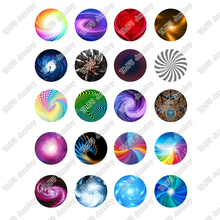 20pcs/lot 18mm 20mm 25mm Round Colorful Markings Pattern Glass Cabochon for DIY Jewelry Making Findings & Components T045 2024 - buy cheap