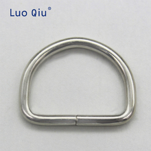 D-rings shaped Purse Ring Buckles For Webbing Strapping 30 mm Bag Hanger Accessories Semicircular hoop 20 pcs/lot Metal Sliver 2024 - buy cheap