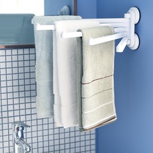 Ventosa rack para toalhas, suporte multibarras para toalhas, gancho para toalha de parede, cabide com 5 barras 2024 - compre barato
