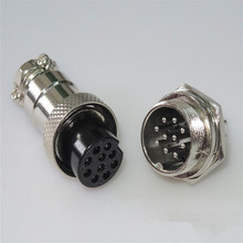 5 set Aviation Plug Male Female Panel Metal Wire Connector 10 Pins 16mm GX16-10P 2024 - buy cheap