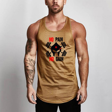 Camiseta de tirantes sin mangas para hombre, ropa de malla sin dolor, a la moda, para gimnasio 2024 - compra barato
