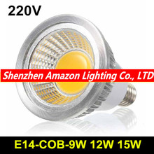 Приглушаемая Светодиодная лампа высокой мощности COB E14 9 Вт/12 Вт/15 Вт 2024 - купить недорого