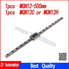 Kossel for 12mm Linear Guide MGN12 500mm linear rail MGN12C MGN12H linear carriage for CNC XYZ Axis 3Dprinter part 2024 - buy cheap