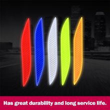 2PCS Car Reflective Stickers Motorcycle Bicycle Anti-Collision Warning Safety Sticker Water-Resistant Decorative Paster 2024 - buy cheap