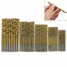 50Pcs Titanium Coated HSS High Speed Steel Drill Bit Set Tool 1/1.5/2/2.5/3mm 2024 - buy cheap