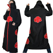 Halloween Coustume Hot Selling Naruto Cosplay Costume Naruto Akatsuki Uchiha Itachi Cosplay Cloak Hooded Plus Size (S-2XL) WA305 2024 - buy cheap