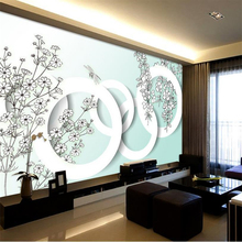 Beibehang-papel tapiz personalizado, modelo estereoscópico 3d, murales circulares, Fondo de TV, sala de estar, dormitorio, papel de pared 2024 - compra barato
