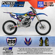 PowerZone Customized Team Graphics Backgrounds Decals 3M Custom Stickers For YAMAHA YZF250FX 14-18 YFZ 19 YZF450 14-17 18-19 075 2024 - buy cheap