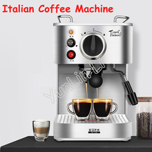 Máquina de café expresso italiana, cafeteira semiautomática doméstica, tipo comercial de cozimento a vapor para cafeteira 2024 - compre barato