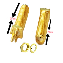 Conector hembra SMA para placa de PC, adaptador RF PCB, 25mm, 50 unidades 2024 - compra barato