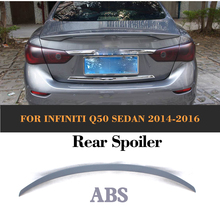ABS primer rear trunk boot lip spoiler wing For Infiniti Q50 2014UP 2024 - buy cheap