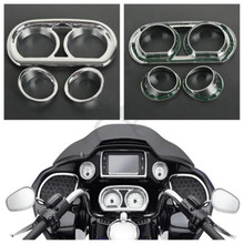 Calibre cromo FLTRXS Bezel Guarnição Kit Para Harley FLTRX Estrada Glide Especial 2015-2018 Capa Bezel Guarnição Kit Moto 2024 - compre barato