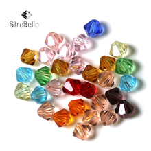 StreBelle Wholesale 6mm 200pcs/Lot Bicone Beads Glass Crystal Glass Beads 5301 Bicone Drop-shipping 2024 - buy cheap