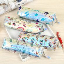 Cute Laser Pencil Cases Kawaii Unicorn Pencil Bag Pouch Pen Case Pencil Box Papelaria Office School Supplies 2024 - buy cheap