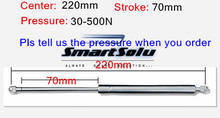 Бесплатная доставка 50 до 500N сила 220 мм Центральное расстояние 70 мм ход, газовая пружина из нержавеющей стали, подъемник Prop газовый пружина демпфер 2024 - купить недорого