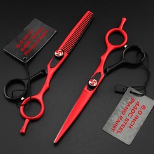 High-grade 440c professional 6 inch Piano paint hair scissors set thinning & cutting shears hair barber hairdressing scissors 2024 - buy cheap