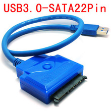 30 unidades/lotes USB 3.0 para SATA 22Pin 2.5 "HDD de 3.5" 7 + 15 driver de disco Rígido cabo Adaptador, frete grátis Por Fedex 2024 - compre barato
