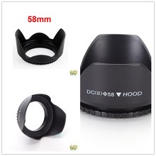 1pcs Mount Camera Hood For Canon Camera Equipment58mm Flower Lens Hood Screw Universal 2024 - buy cheap