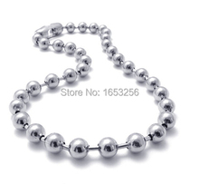 Pulsera de acero inoxidable brillante para hombre y mujer, collar de Cuentas grandes de 8-30 pulgadas de ancho, 6mm o 8mm, joyería para hombre y mujer 2024 - compra barato