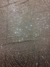 Newest Jolin-151 african tulle mesh fabric sparkly glued glitter sequins lace fabric for party dress 2024 - buy cheap