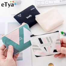 ETya-monederos de moda para mujer, cartera pequeña y bonita para tarjetas de crédito, llaves dinero, bolso con cremallera para niños 2024 - compra barato