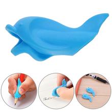 10 pcs/lot Writing Posture Correction Device To Hold A Pen Correction  Dolphin Fish Silicone Stationery Set Gifts Child Student 2024 - buy cheap