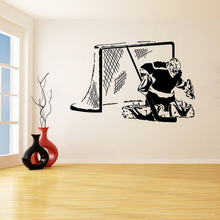 Hockey Goalie Goalkeeper Wall Stickers for Nursery Kids Children Boys Bedroom Playroom Vinyl Decals Living Room Art Decor K166 2024 - buy cheap