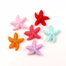 30 peças artesanato de decoração de estrela do mar contas fofas de kawaii com parte traseira lisa cabochões enfeites para scrapbooking acessórios diy 2024 - compre barato