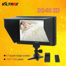 Viltrox DC-90 HD 8.9'' Super Large Screen LCD HDMI AV Camera Video Monitor Display + Battery+ Charger for Canon Nikon DSLR BMPCC 2024 - buy cheap
