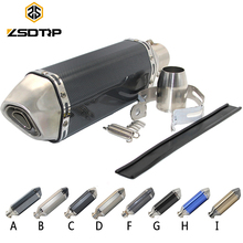 ZSDTRP 51mm Universal Modified Escape Moto AK Exhaust Motorcycle Scooter Dirt Bike Muffler Pipe YZF600 R6 YZF1000 R1 CBR 2024 - buy cheap