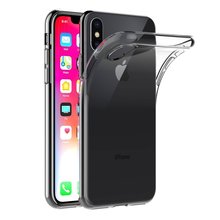 Чехол для iPhone X 10 5,8 дюймов ультра тонкий мягкий Силиконовый ТПУ Резиновая Силиконовый бампер прозрачная задняя крышка прозрачный чехол для телефона 2024 - купить недорого
