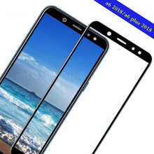 For Samsung a6 2018 tempered glass full cover for Samsung galaxy a6 plus 2018 screen protector sansung sumsung protective film 2024 - buy cheap