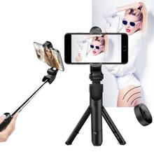 Vara Selfie portátil com Construído em Tripés Tripé Selfie Vara do Bluetooth Do Obturador Remoto para iPhone Samsung Mobile Phone 2024 - compre barato